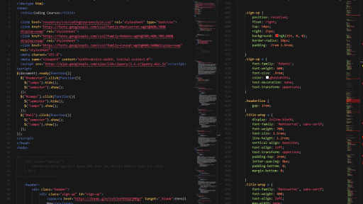 html5 & CSS3 code